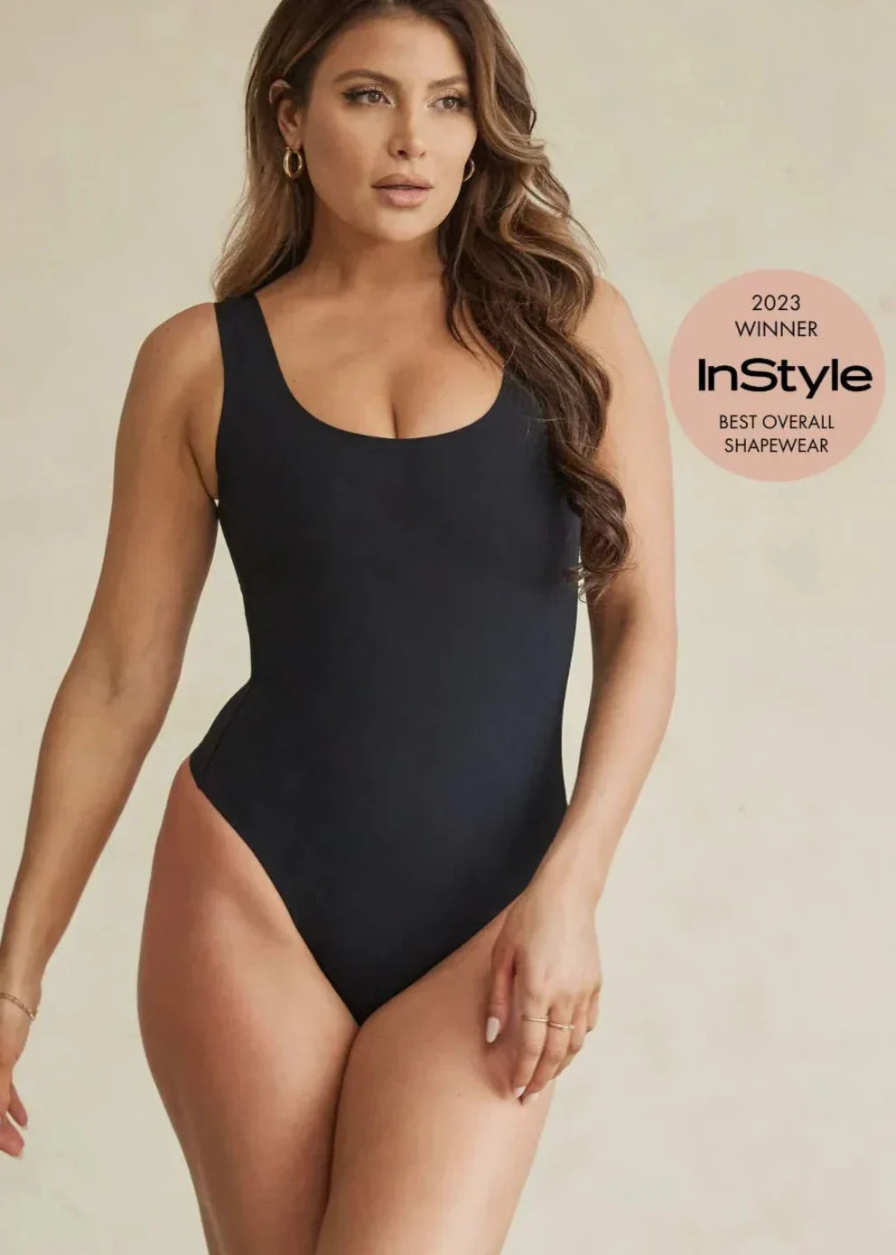 Scoop Tank Hourglass Shapewear Thong Bodysuit